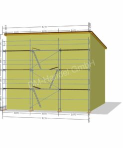 Échafaudage en acier avec panneaux cadres en aluminium 78 m²
