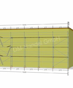 Échafaudage en acier avec panneaux cadres en aluminium 156 m²