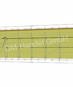 Échafaudage en acier avec panneaux cadres en aluminium 160 m²