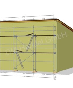Échafaudage en acier avec panneaux cadres en aluminium 50 m²