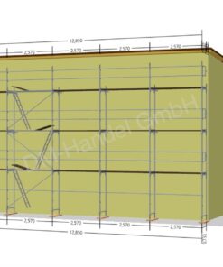 Échafaudage en acier avec panneaux cadres en aluminium 109 m²