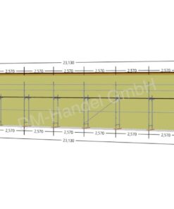 Échafaudage en acier avec panneaux cadres en aluminium 104 m²