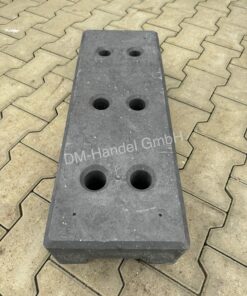 Socle de clôture de chantier en PVC