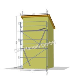 Échafaudage en acier avec panneau en aluminium de 20 m²
