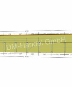 Échafaudage en acier avec plateformes en acier 138 m²