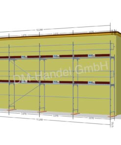 Échafaudage en acier avec planchers en aluminium 81,04m²
