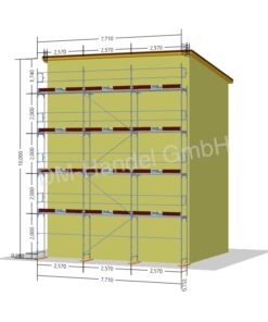 Échafaudage en acier avec planchers en aluminium 81,73m²