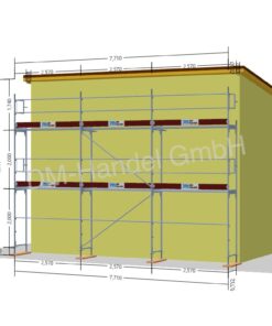 Échafaudage en acier avec planchers en aluminium 50,88m²