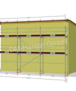 Échafaudage en acier avec planchers en aluminium 61,24m²