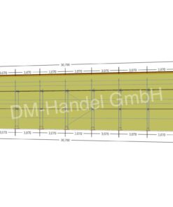 Échafaudage en acier avec plateformes en acier 200 m²