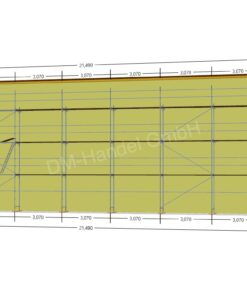 Échafaudage en aluminium avec plateau-cadre en aluminium 183m²