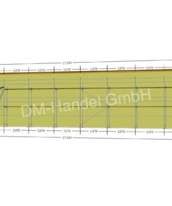 Échafaudage en aluminium avec plateau-cadre en aluminium 180m²
