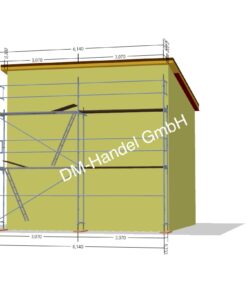 Échafaudage en aluminium avec plateau-cadre en aluminium 40m²