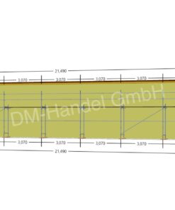 Échafaudage en acier avec plateformes en acier 96 m²