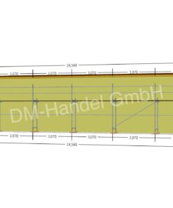 Échafaudage en acier avec plateformes en acier 110 m²