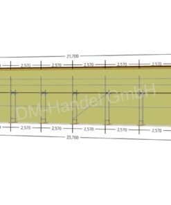 Échafaudage en acier avec plateformes en acier 115 m²