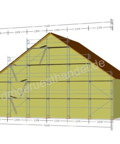 Échafaudage pignon avec plateforme en aluminium 140 m²