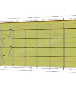Échafaudage en aluminium avec panneau en aluminium 225,64m²